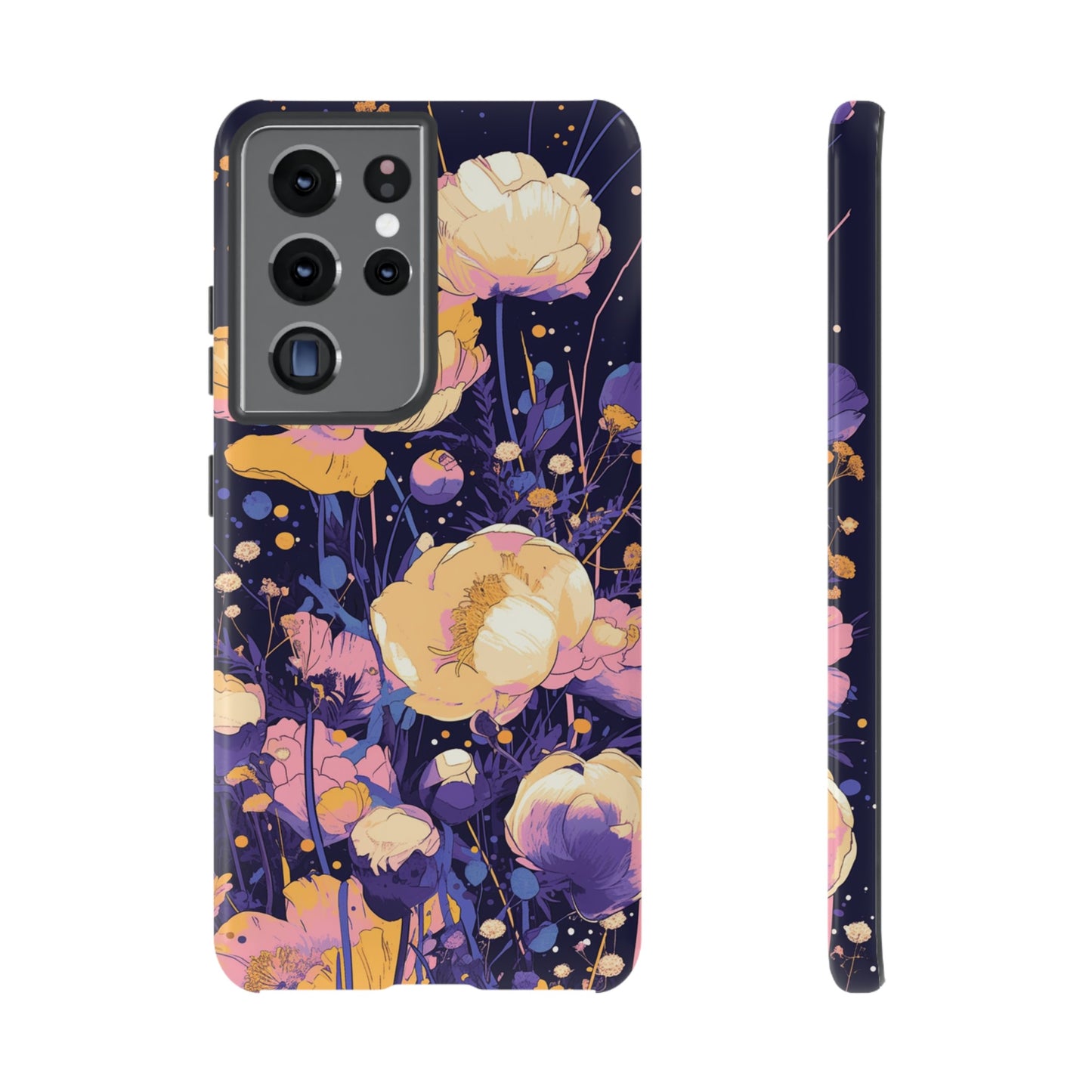 Night Cotton Flowers iPhone Case / Samsung Case