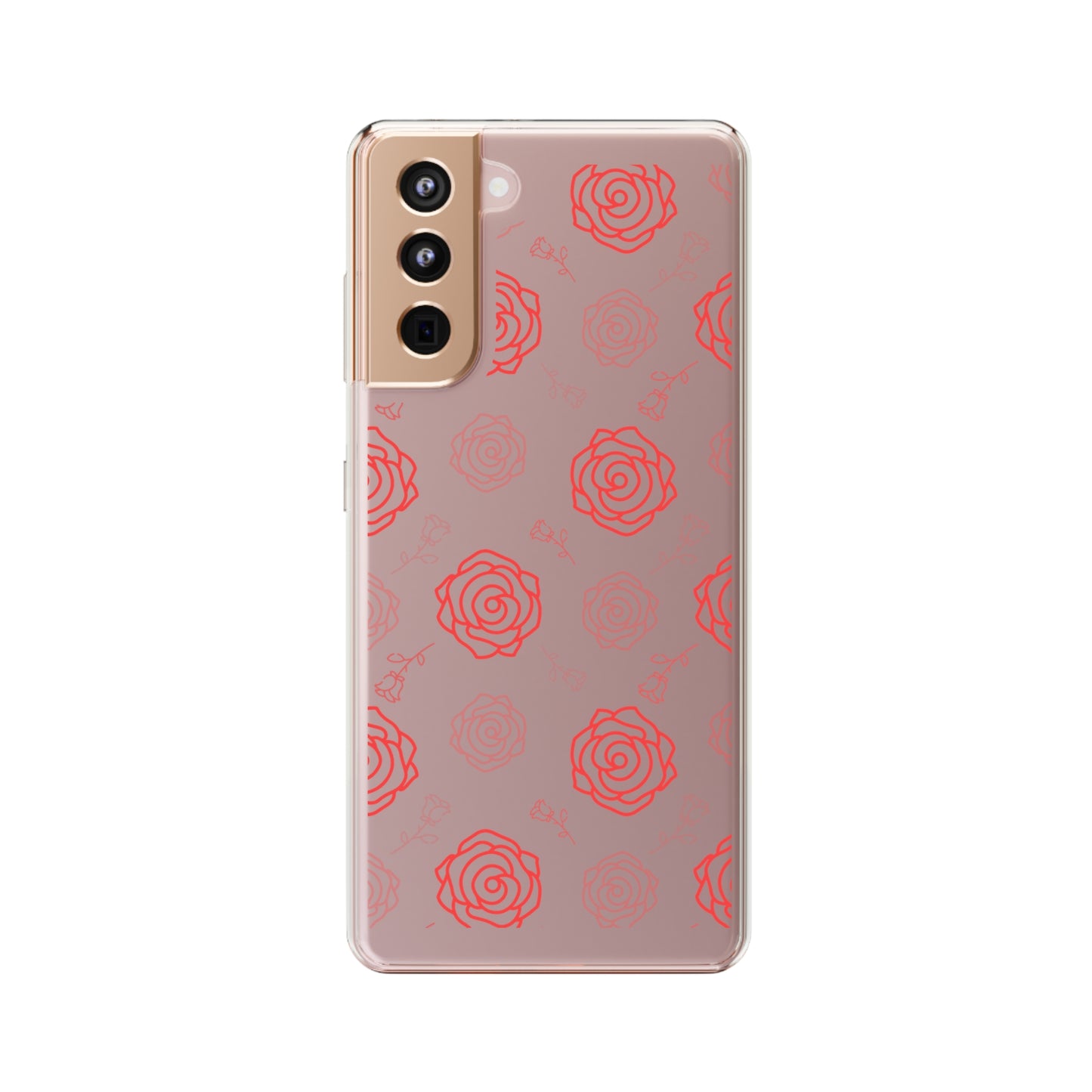 Thin Rose Pattern | Clear iPhone Case / Samsung Case