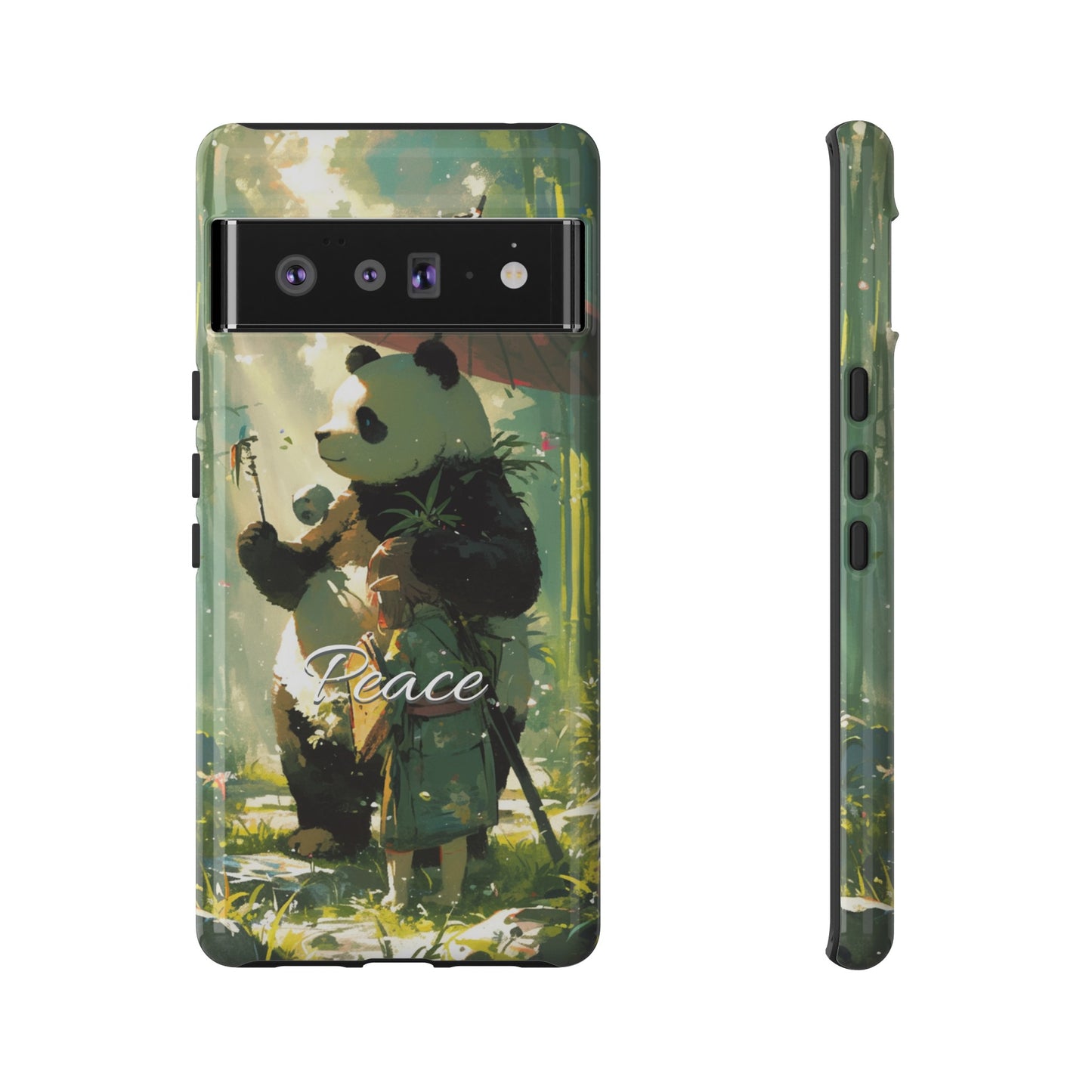 Japanese Aesthetic Vintage Panda iPhone Case / Samsung Case | "Peace"