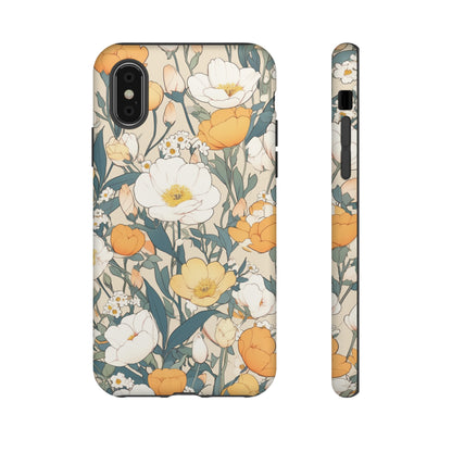 Tall White Flowers iPhone Case / Samsung Case