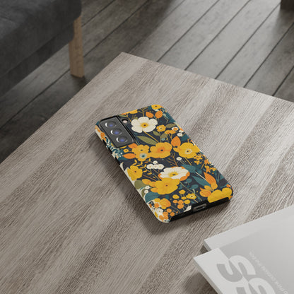 Retro Yellow Flowers iPhone Case / Samsung Case