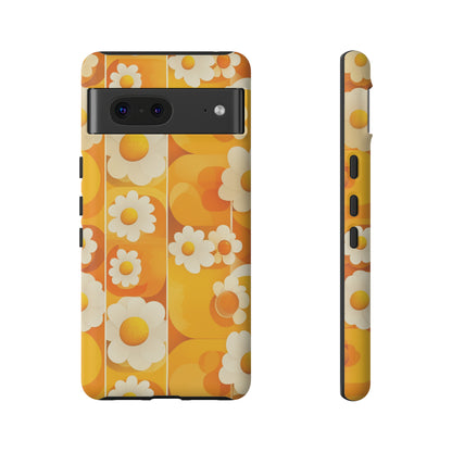 Yellow Floral Pattern Retro iPhone Case / Samsung Case