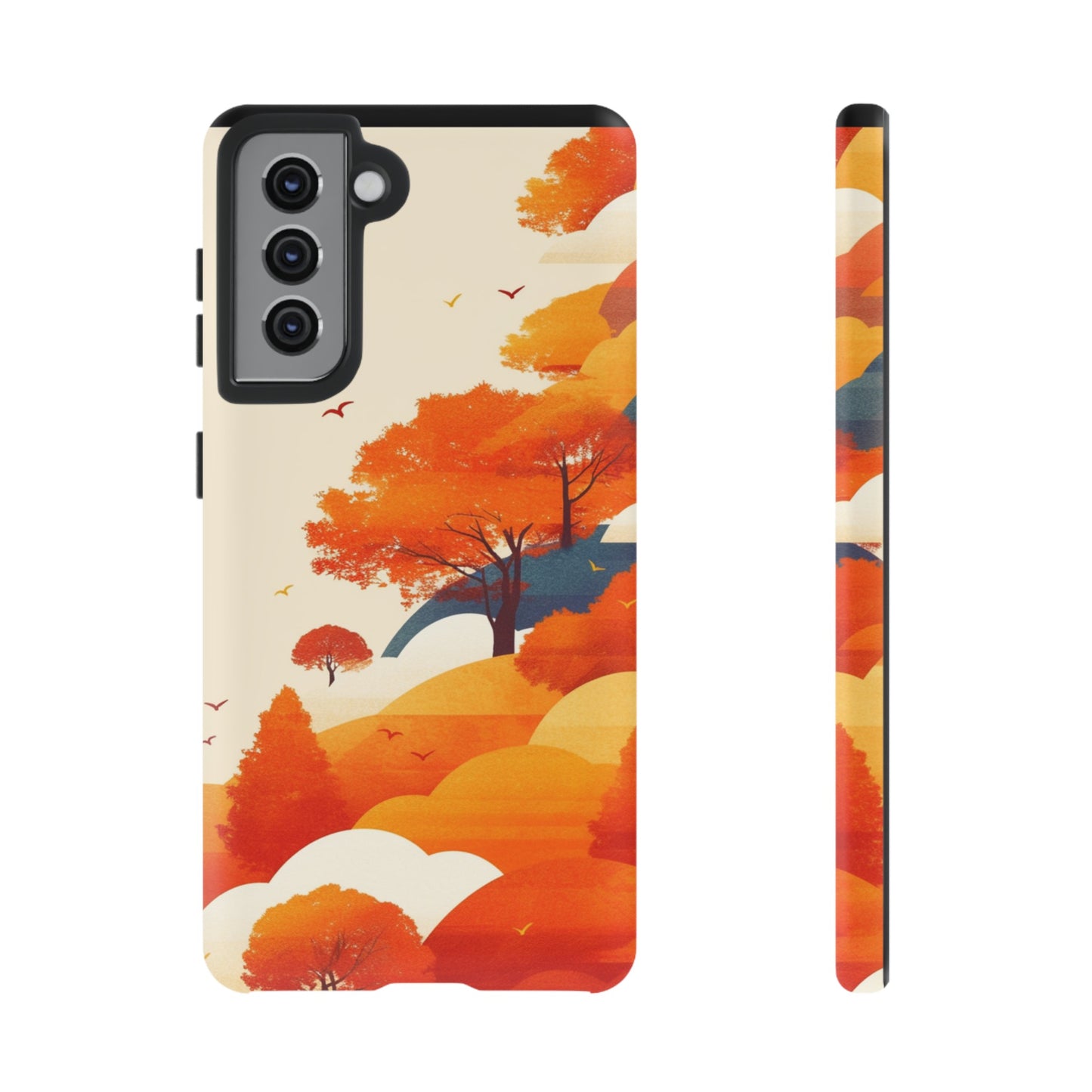 Orange Retro Landscape iPhone Case / Samsung Case