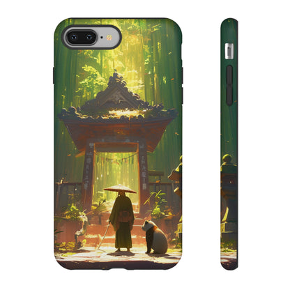 Vintage Japanese PandaTemple Aesthetic iPhone Case, iPhone 15 Pro Max 14 13 12 11 Mini, Samsung Galaxy S23 S22, Google Pixel 7 6 Pro