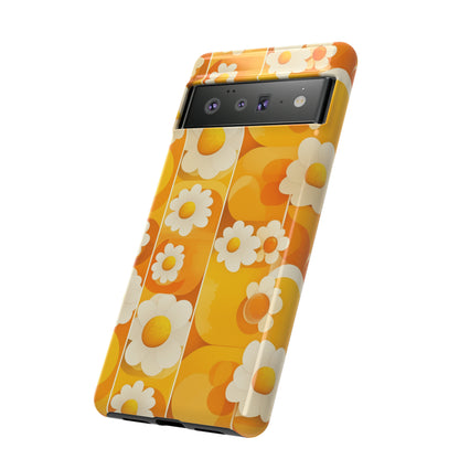 Yellow Floral Pattern Retro iPhone Case / Samsung Case