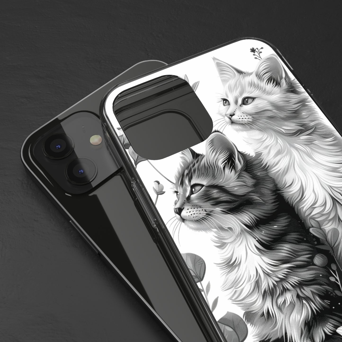 Kittens and Flowers | Clear iPhone Case / Samsung Case