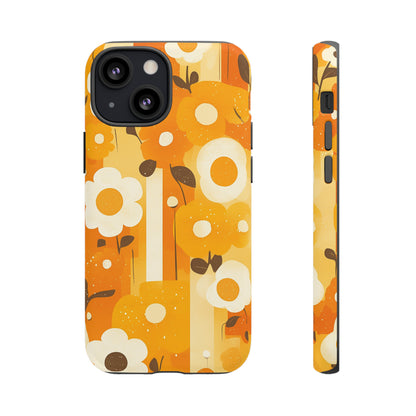 Retro 70s Abstract Flower Patterns iPhone Case / Samsung Case