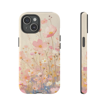 Watercolor Wildflower Aesthetic iPhone Case 15 Pro Max 14 13 12 Mini, Samsung Galaxy S24, Google Pixel 7, Gift For Flower Lover Gift For Her