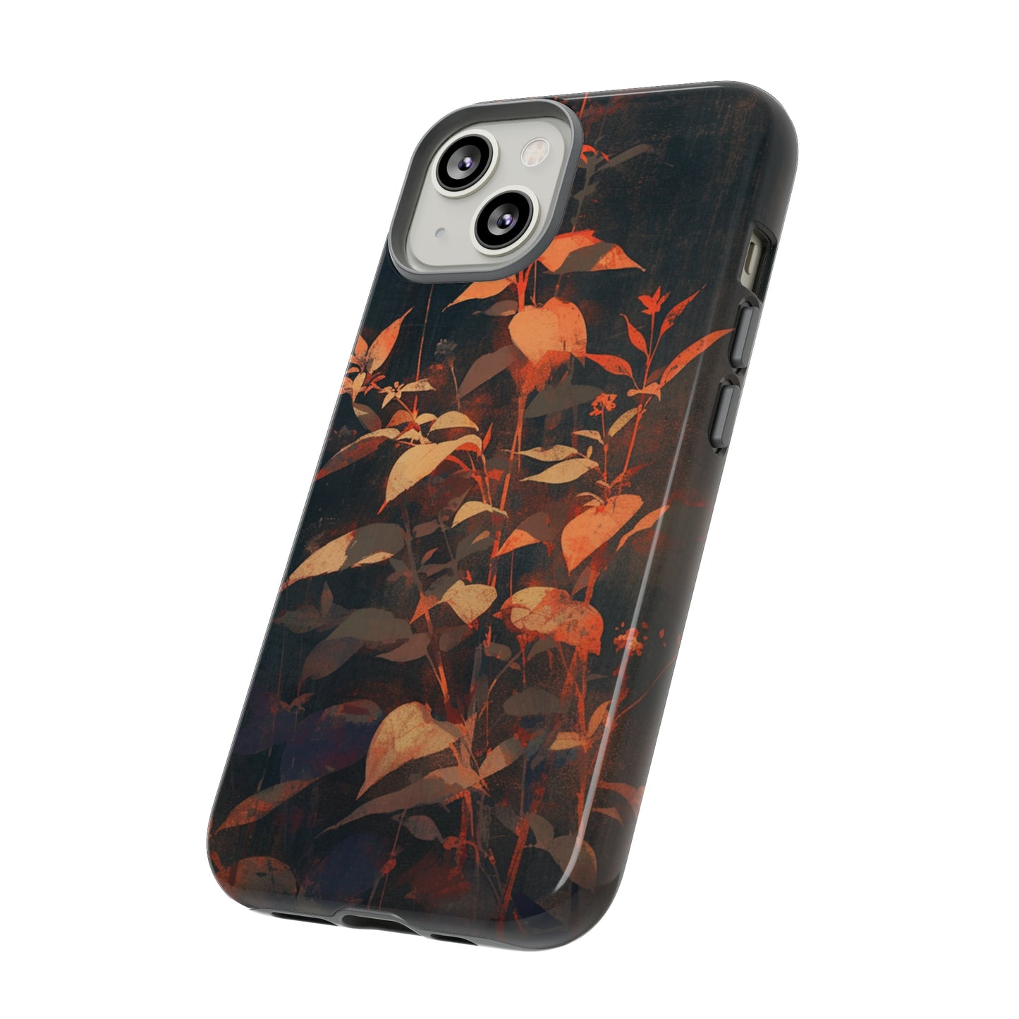 Black Blooms Wildflower iPhone Case