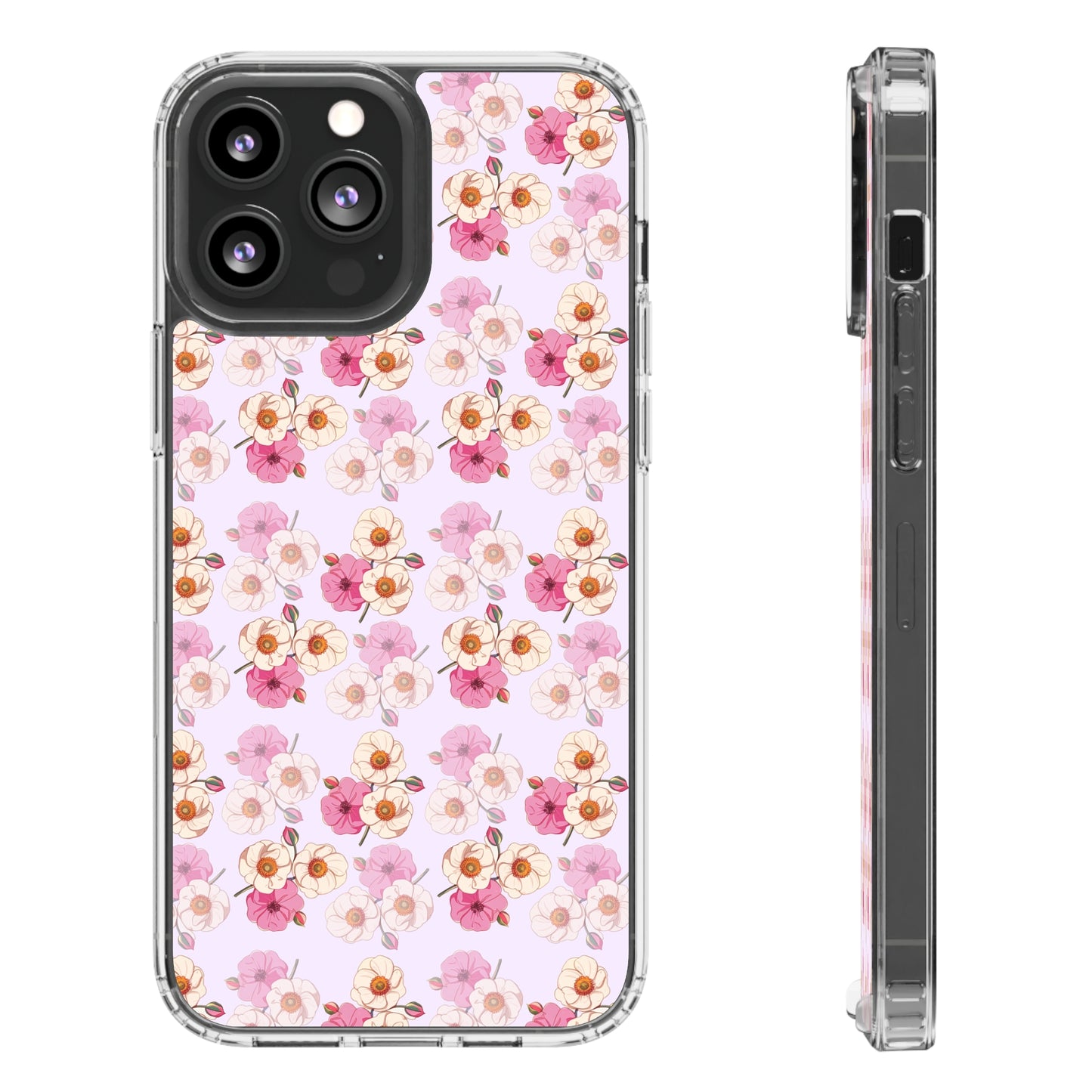 Floral Swirl | Clear iPhone Case / Samsung Case