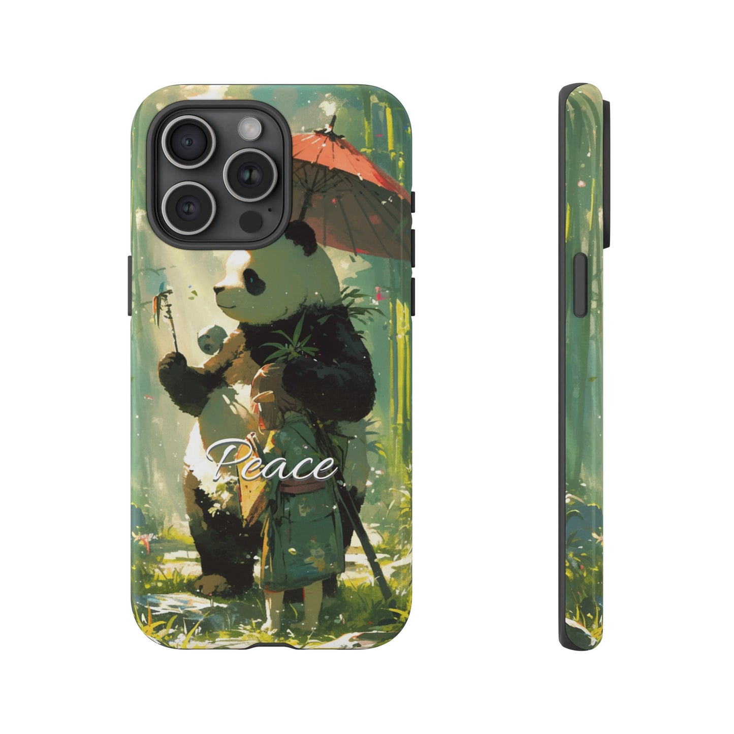 Japanese Aesthetic Vintage Panda iPhone Case / Samsung Case | "Peace"