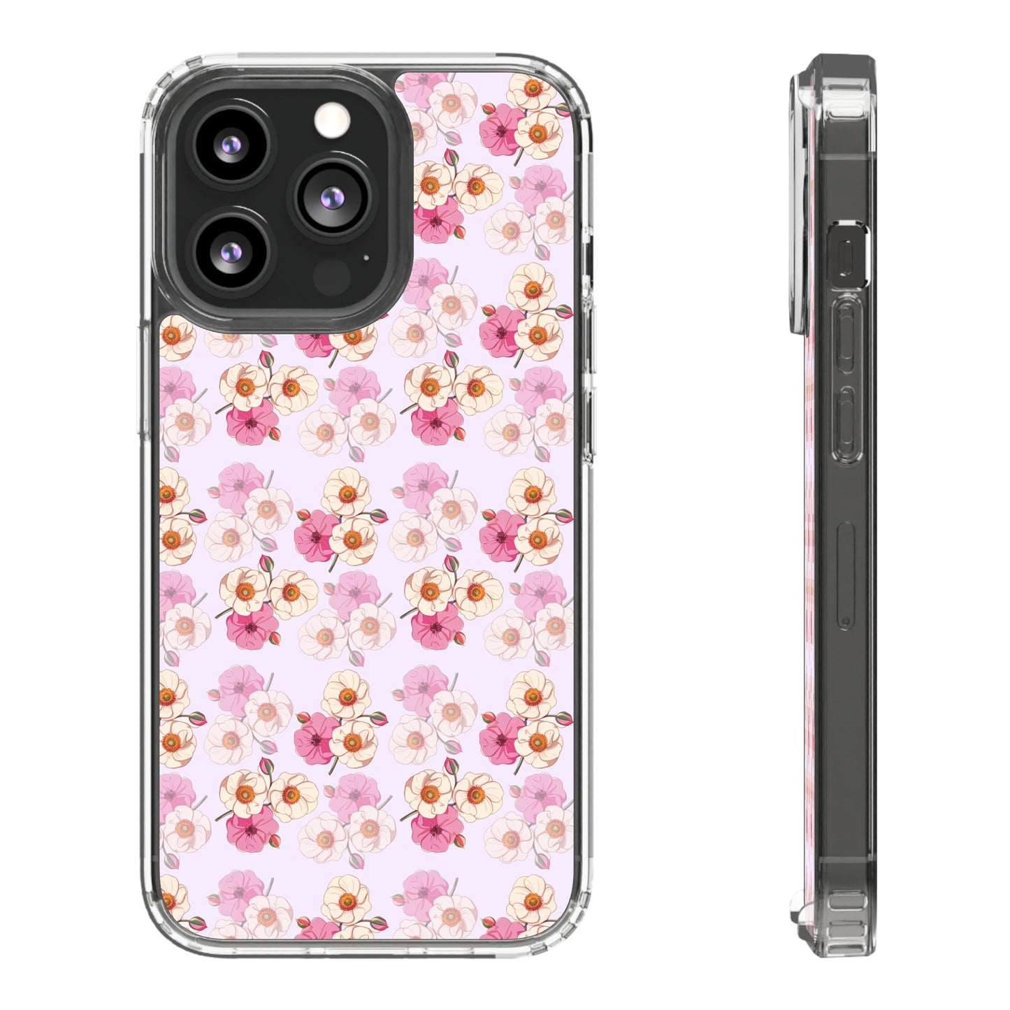 Floral Swirl | Clear iPhone Case / Samsung Case