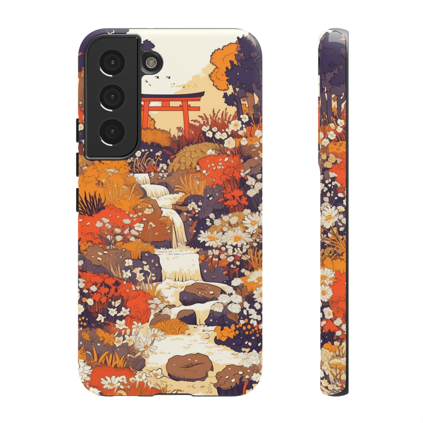 Rising Mountains & Rapid Rivers, Wildflower iPhone Case