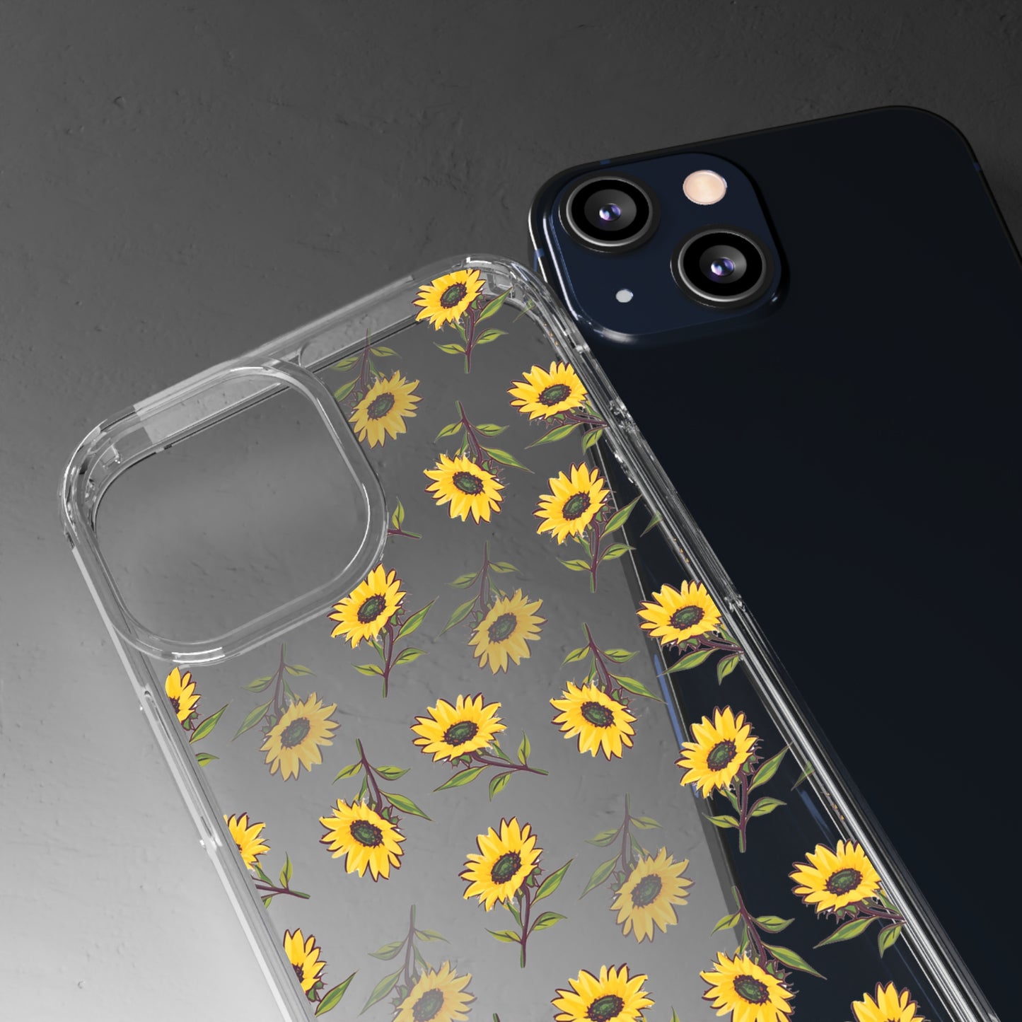 Sunflower Pattern | Clear iPhone Case / Samsung Case