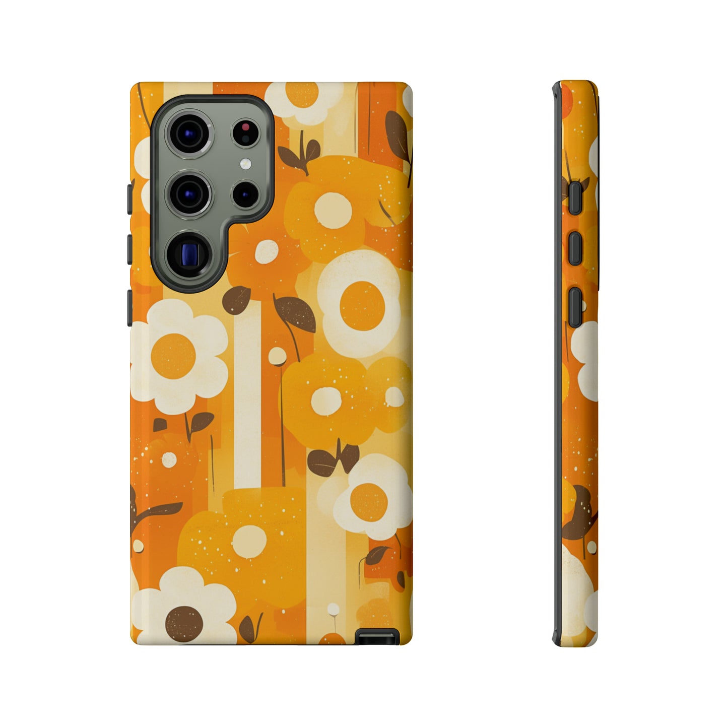 Retro 70s Abstract Flower Patterns iPhone Case / Samsung Case