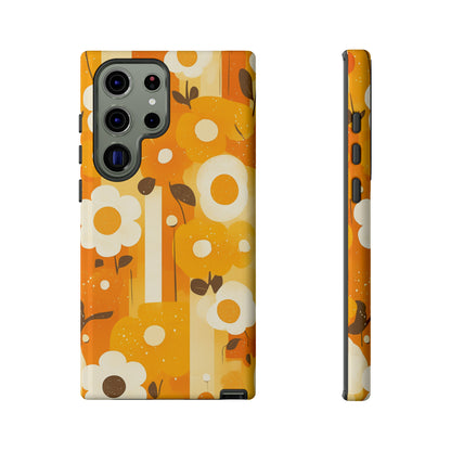 Retro 70s Abstract Flower Patterns iPhone Case / Samsung Case