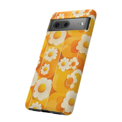 Yellow Floral Pattern Retro iPhone Case / Samsung Case