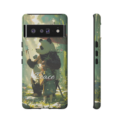 Japanese Aesthetic Vintage Panda iPhone Case / Samsung Case | "Peace"