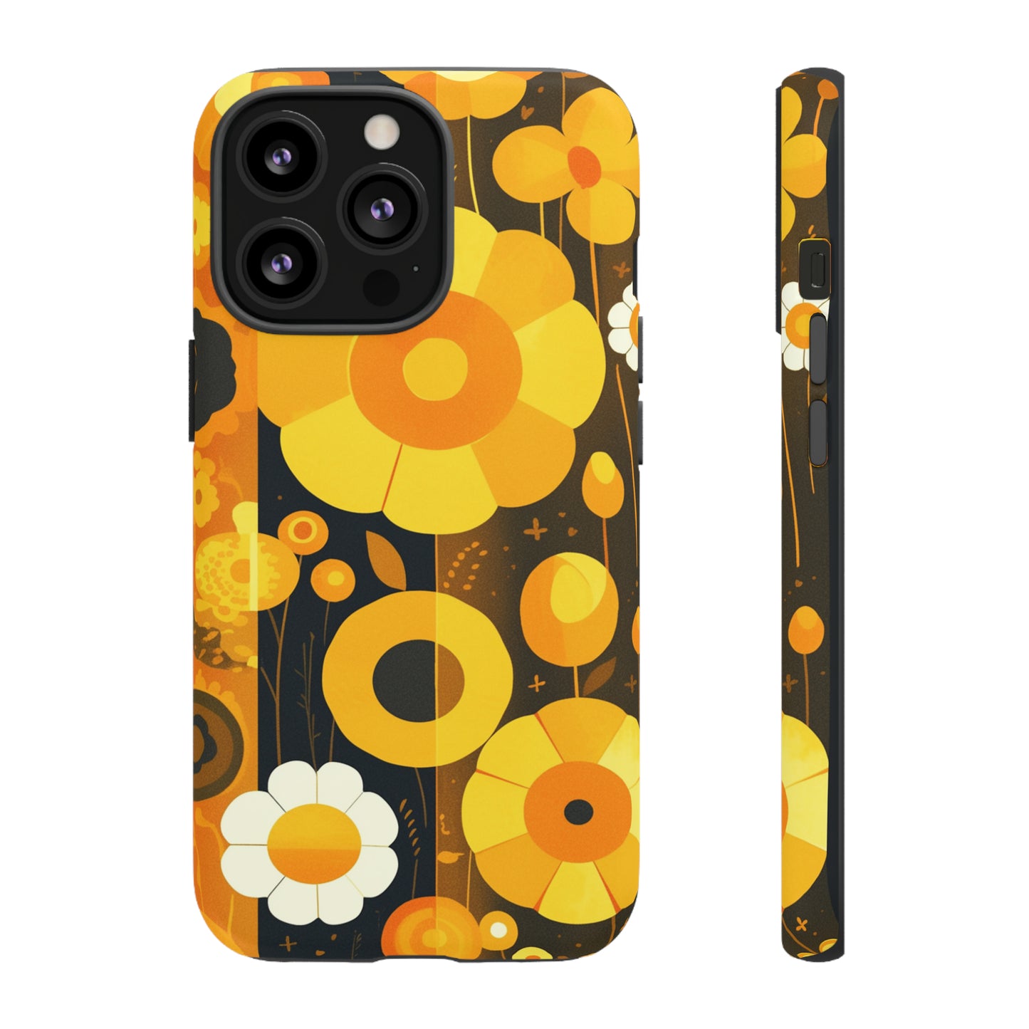 Floral Lines Retro iPhone Case / Samsung Case