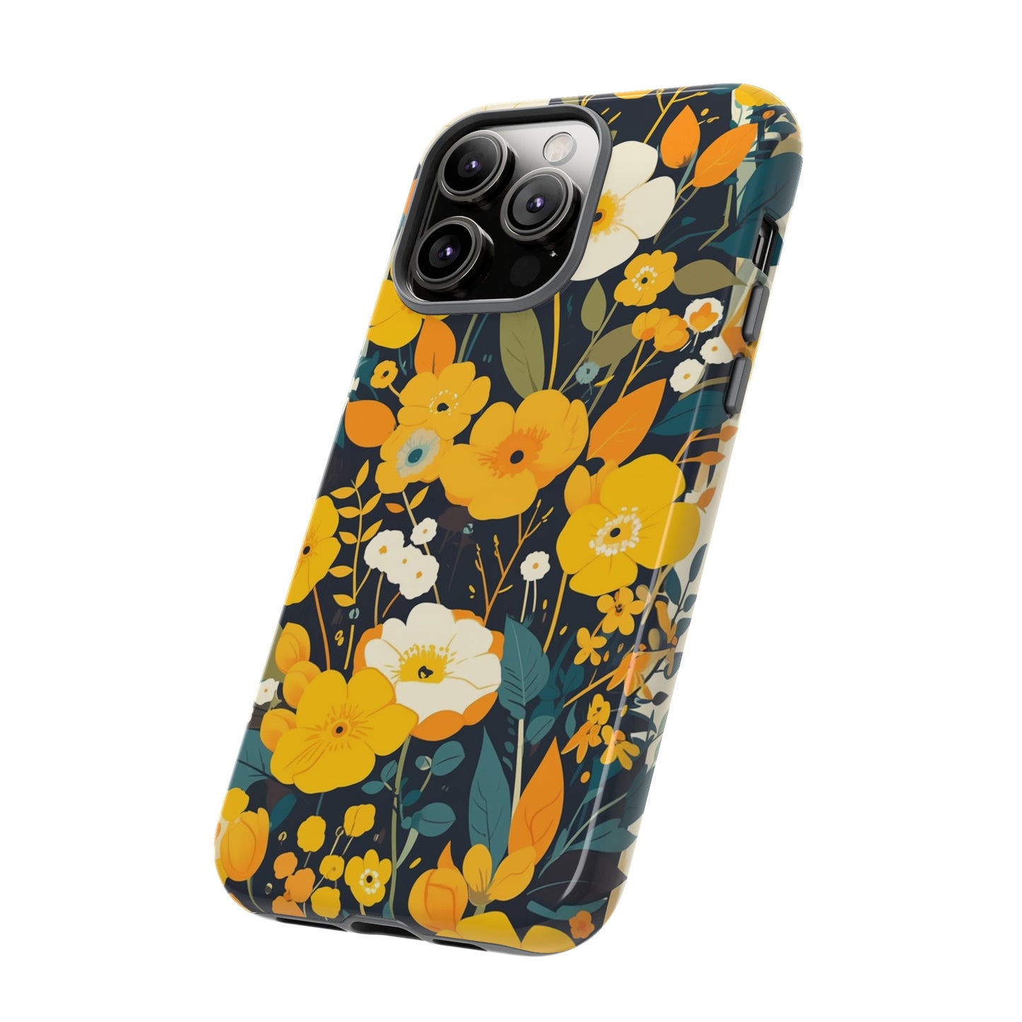 Retro Yellow Flowers iPhone Case / Samsung Case