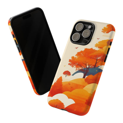 Orange Retro Landscape iPhone Case / Samsung Case