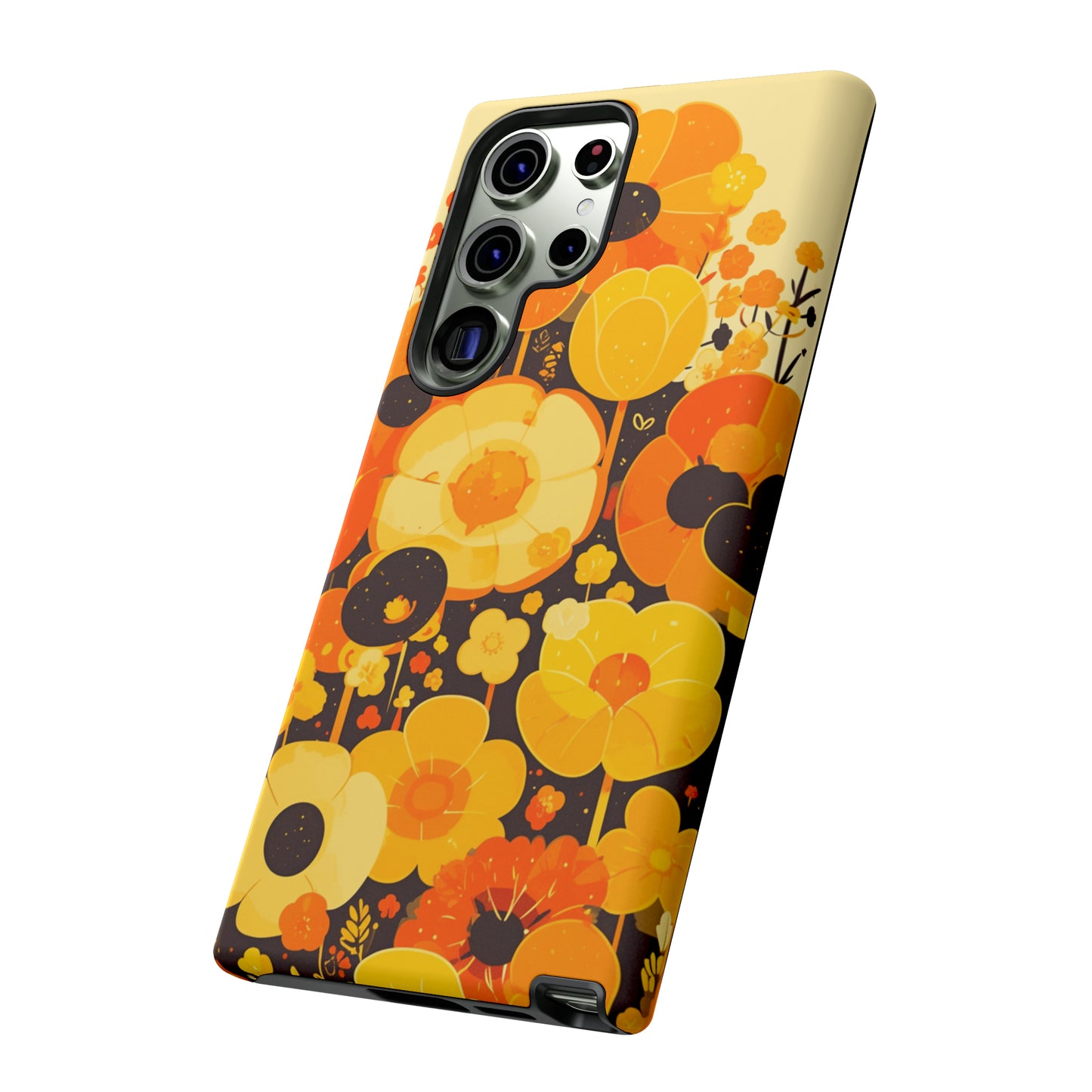 Retro Floral Pattern Illustrations iPhone Case / Samsung Case, Gift for Floral Lovers, Gift for Her