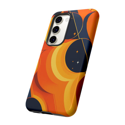 Orange & Black Groovy Patterns iPhone Case / Samsung Case