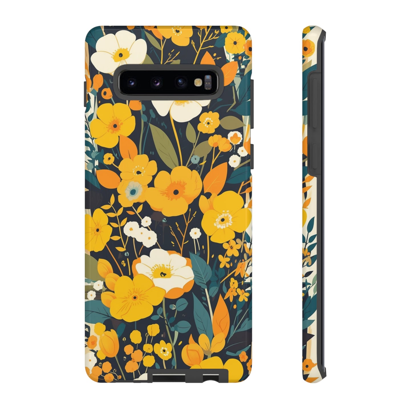 Retro Yellow Flowers iPhone Case / Samsung Case