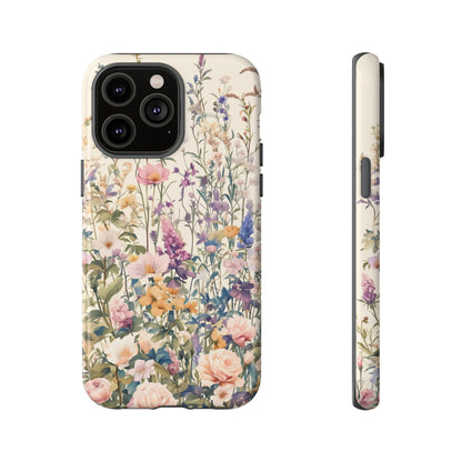 Tall Vintage Wildflowers iPhone Case / Samsung Case