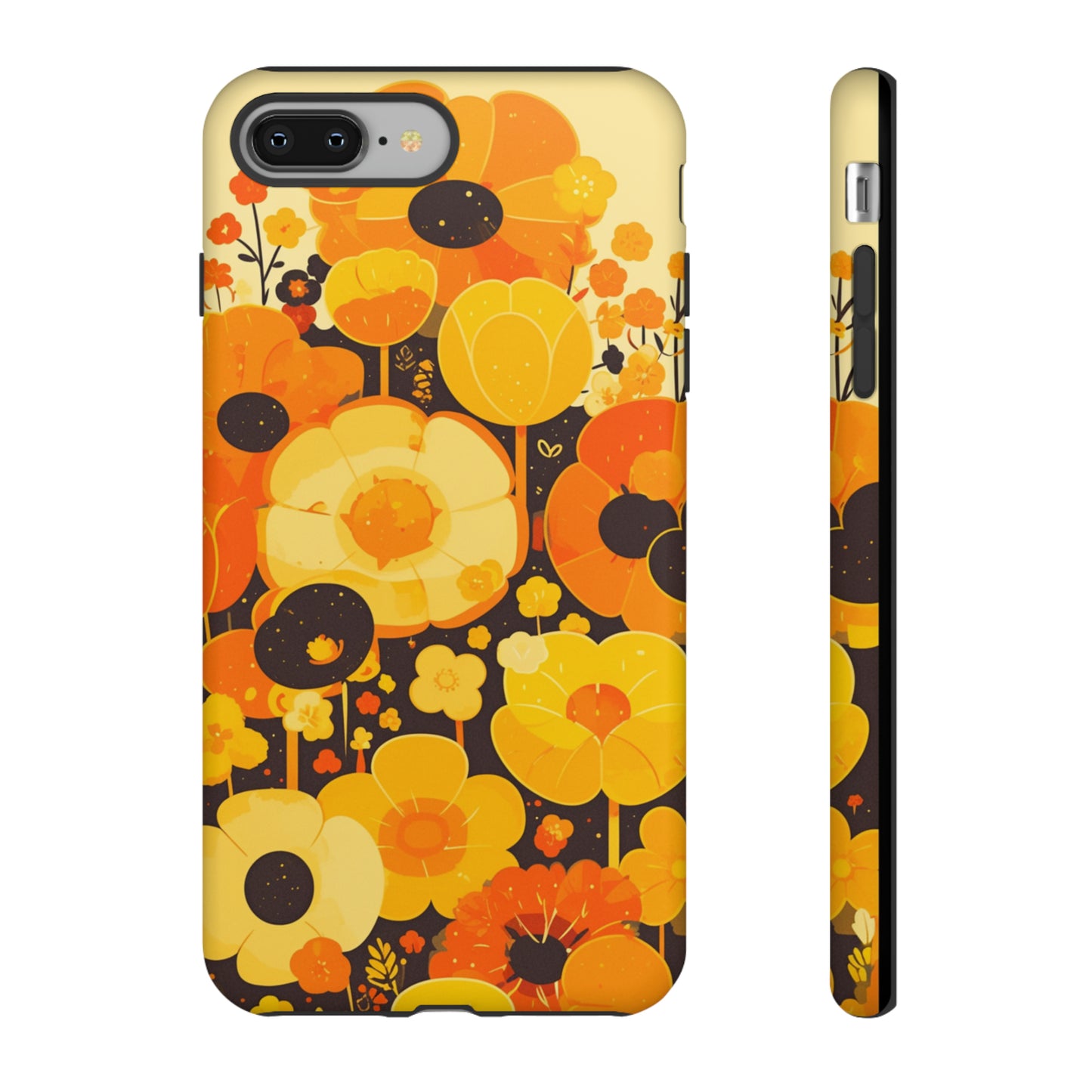 Retro Floral Pattern Illustrations iPhone Case / Samsung Case, Gift for Floral Lovers, Gift for Her