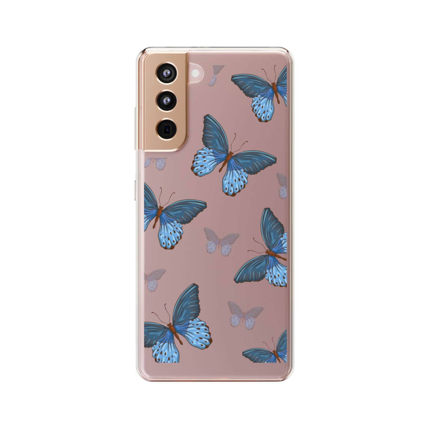 Blue Butterfly | Clear iPhone Case / Samsung Case