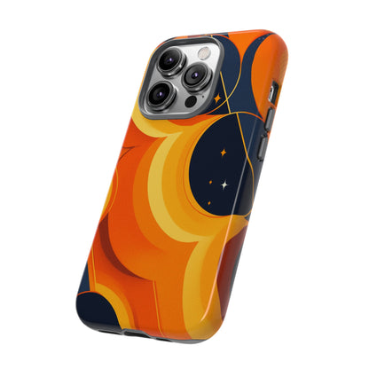 Orange & Black Groovy Patterns iPhone Case / Samsung Case