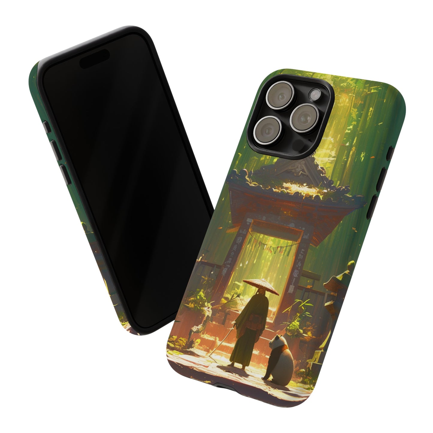 Vintage Japanese PandaTemple Aesthetic iPhone Case, iPhone 15 Pro Max 14 13 12 11 Mini, Samsung Galaxy S23 S22, Google Pixel 7 6 Pro