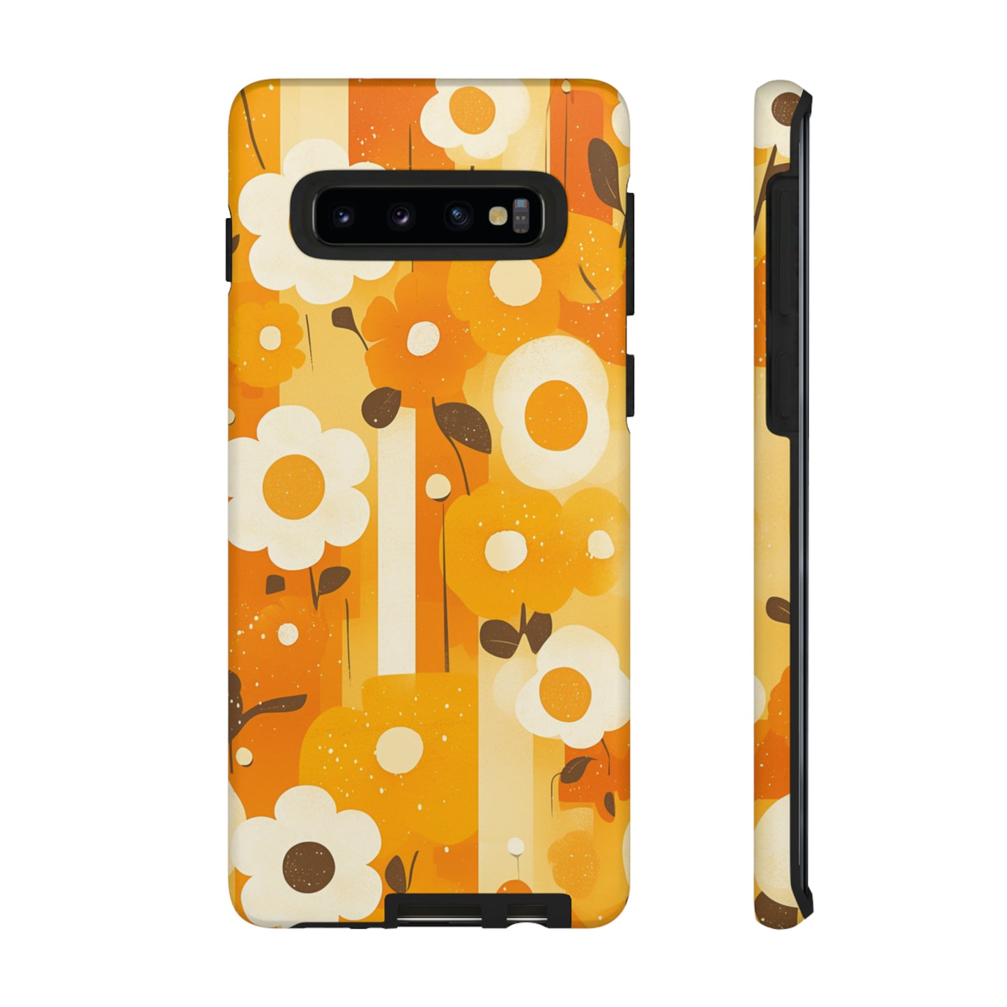 Retro 70s Abstract Flower Patterns iPhone Case / Samsung Case