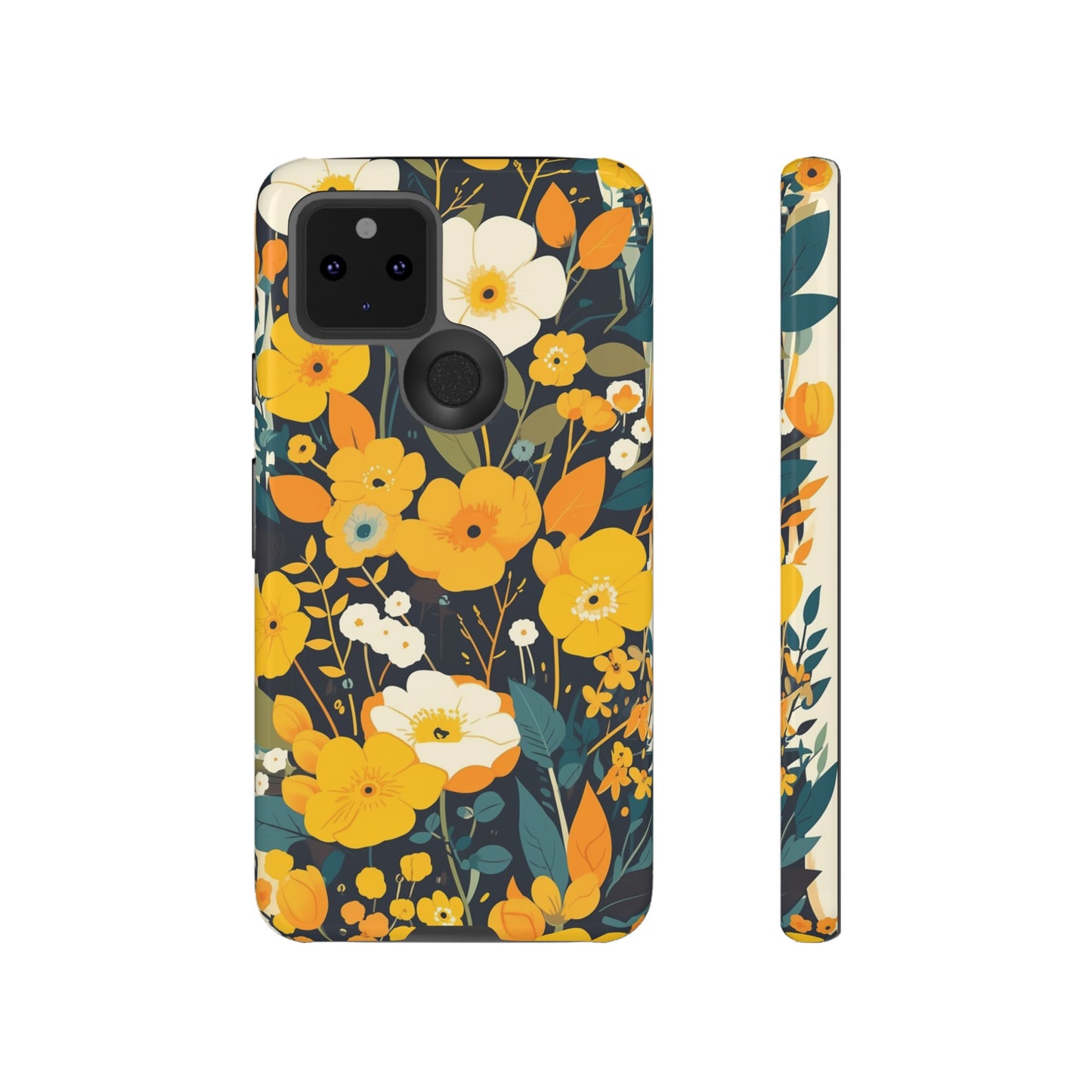 Retro Yellow Flowers iPhone Case / Samsung Case