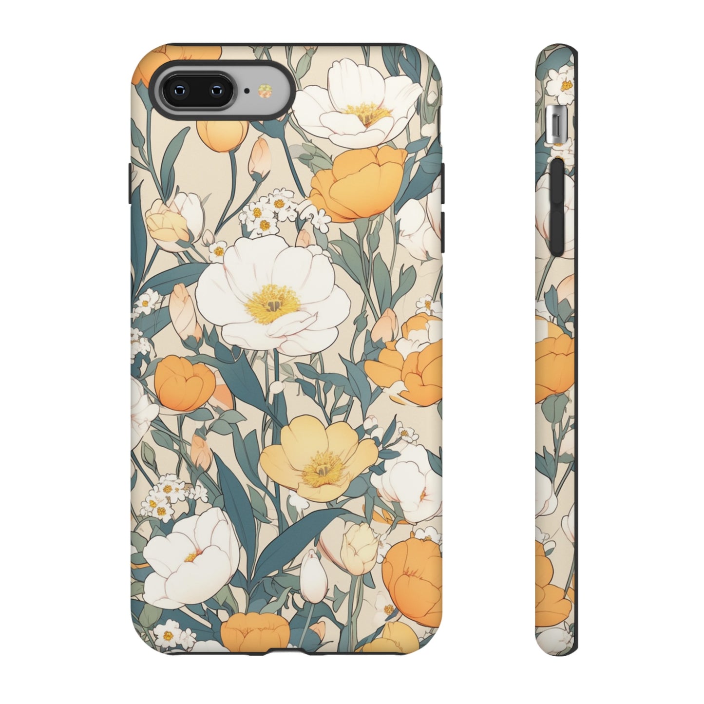 Tall White Flowers iPhone Case / Samsung Case