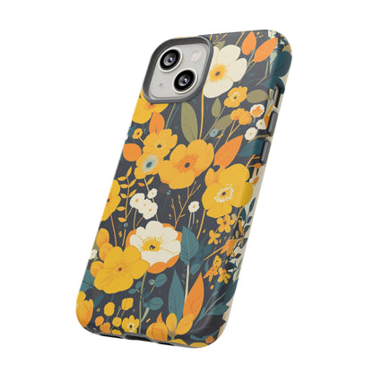 Retro Yellow Flowers iPhone Case / Samsung Case