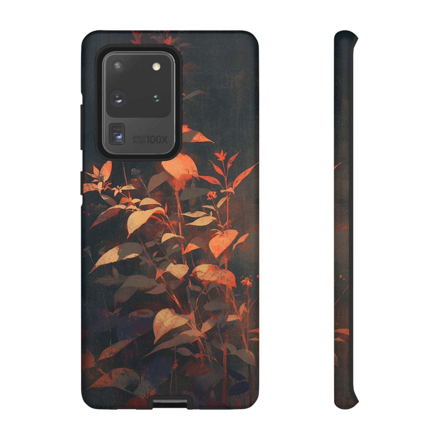 Black Blooms Wildflower iPhone Case