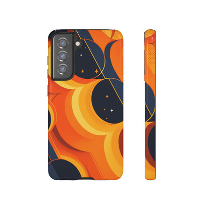 Orange & Black Groovy Patterns iPhone Case / Samsung Case