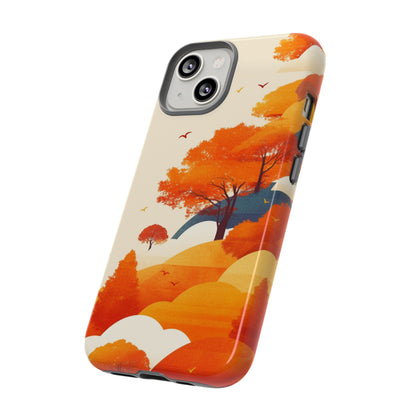 Orange Retro Landscape iPhone Case / Samsung Case