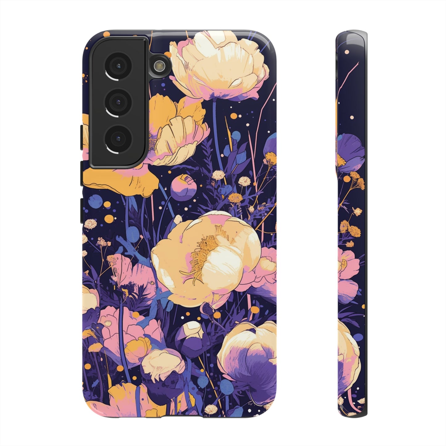 Night Cotton Flowers iPhone Case / Samsung Case