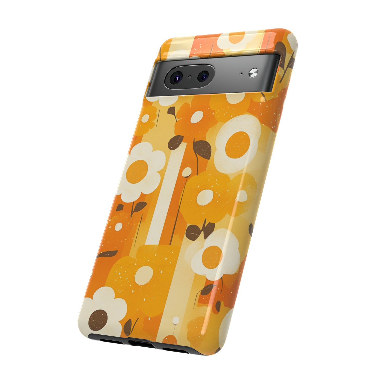 Retro 70s Abstract Flower Patterns iPhone Case / Samsung Case