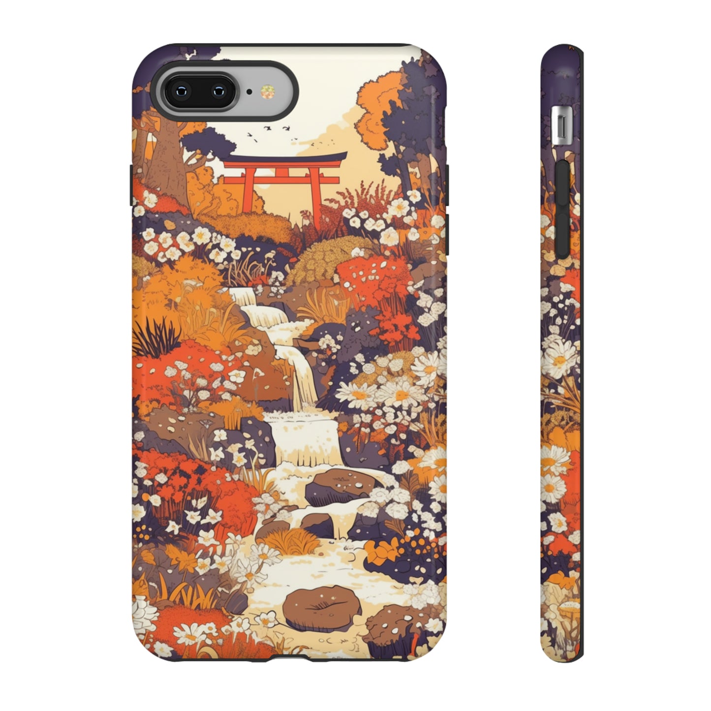 Rising Mountains & Rapid Rivers, Wildflower iPhone Case