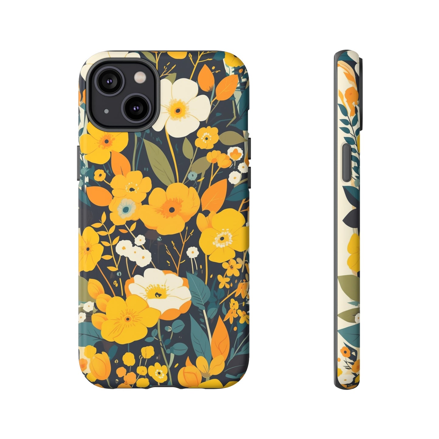 Retro Yellow Flowers iPhone Case / Samsung Case