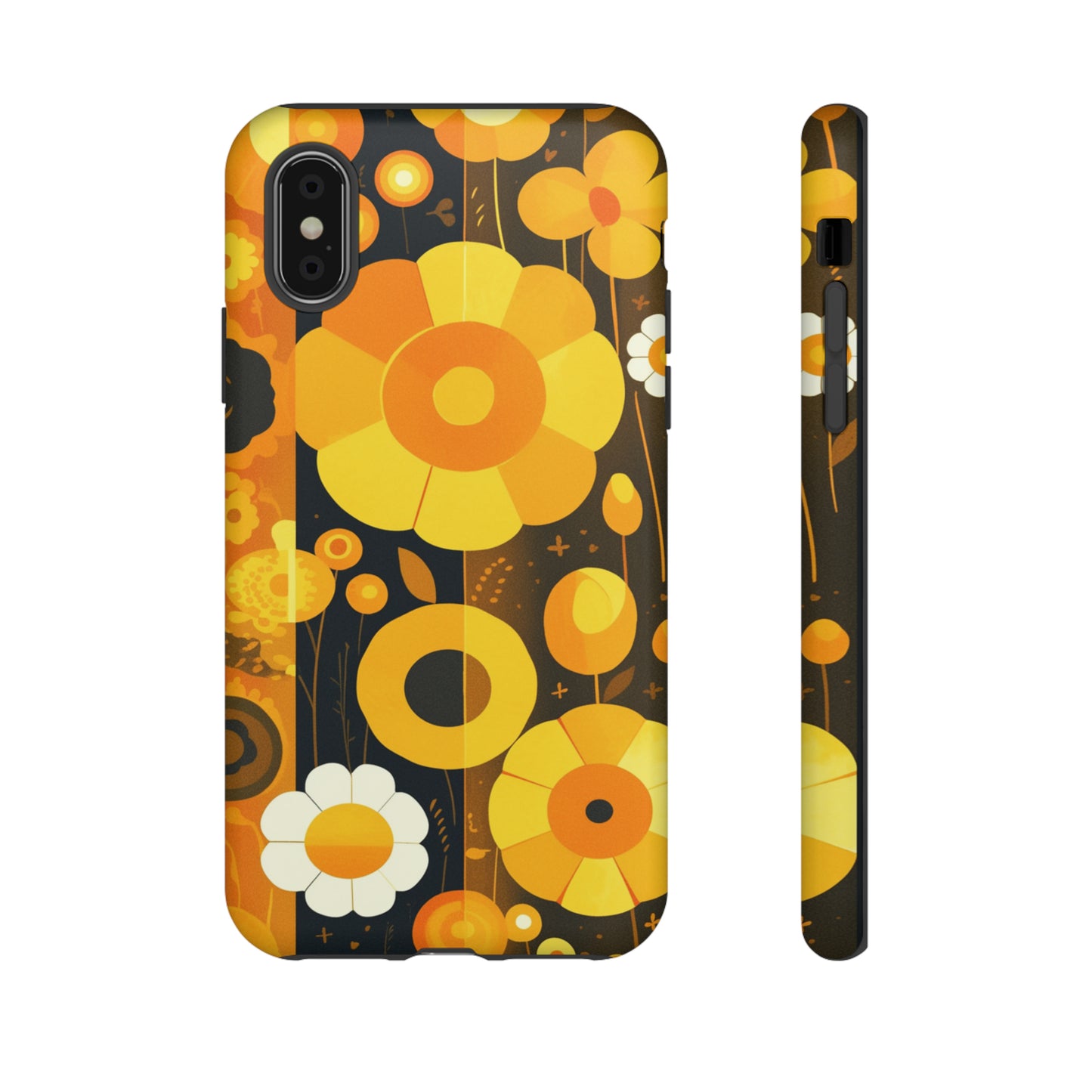 Floral Lines Retro iPhone Case / Samsung Case