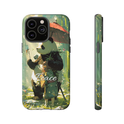 Japanese Aesthetic Vintage Panda iPhone Case / Samsung Case | "Peace"