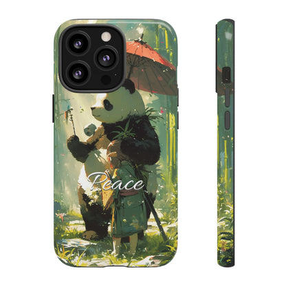 Japanese Aesthetic Vintage Panda iPhone Case / Samsung Case | "Peace"