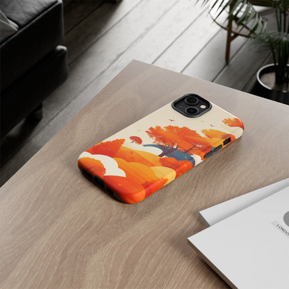 Orange Retro Landscape iPhone Case / Samsung Case