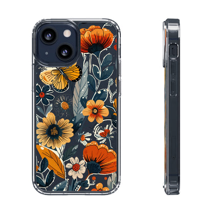 Summer Blooms Whimsical Garden | Clear iPhone Case / Samsung Case