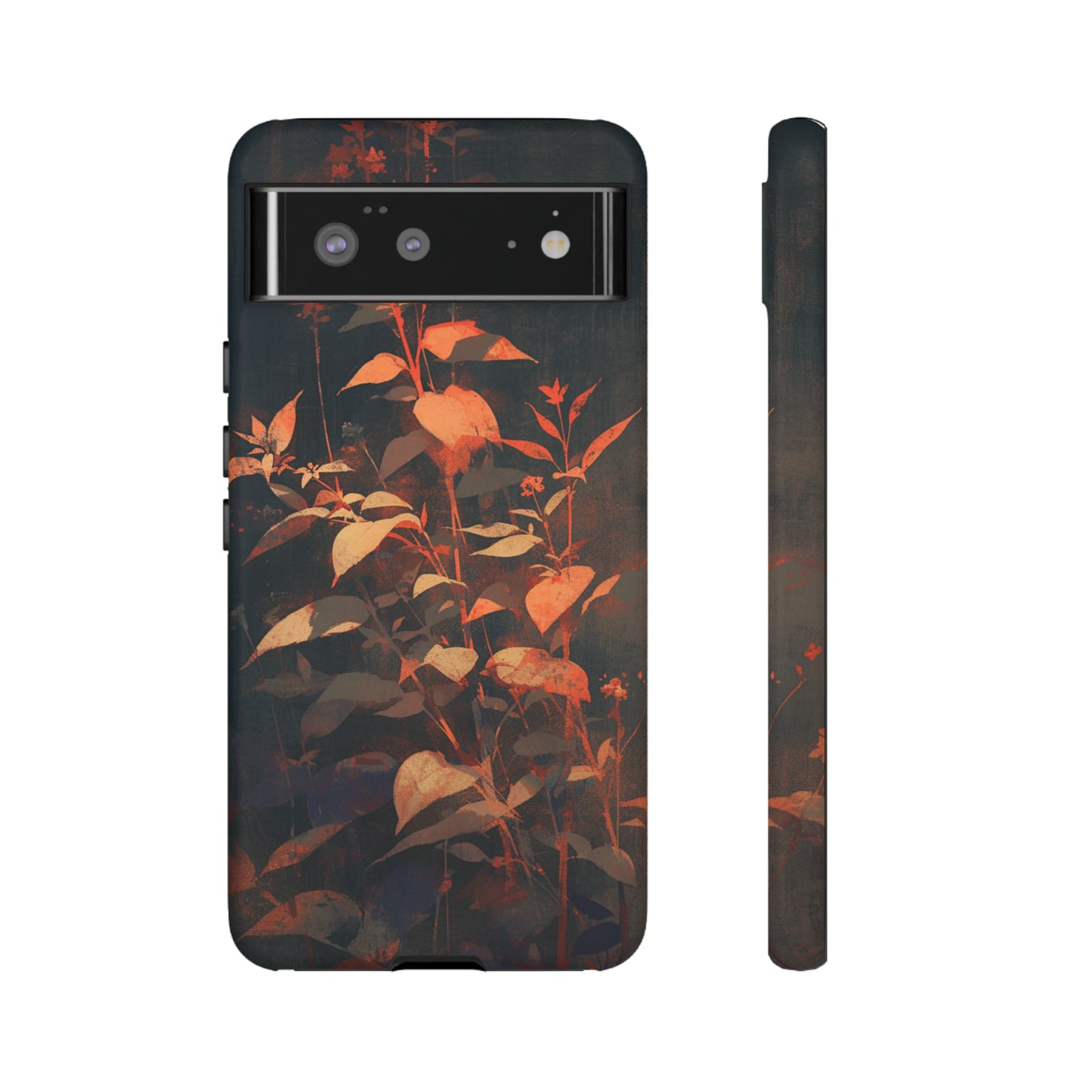 Black Blooms Wildflower iPhone Case